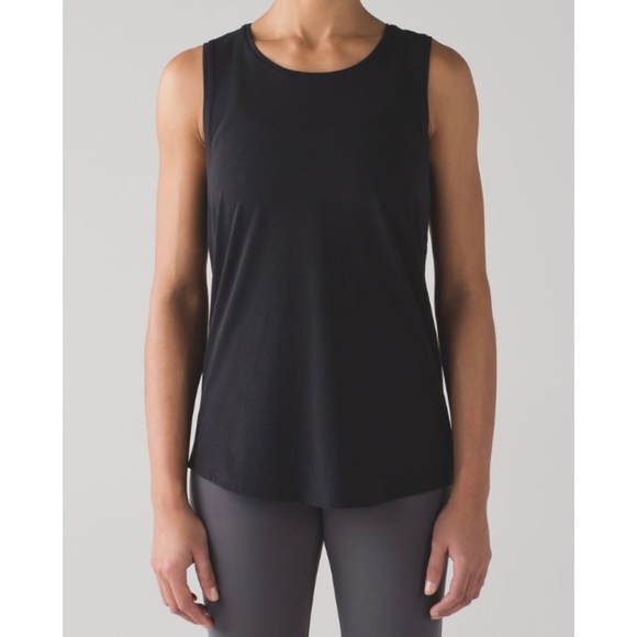 lululemon athletica Tops - LULULEMON Black Love Muscle Tank Top
